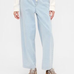 GAP High Rise Pull-On Wide-Leg Jeans Size Medium